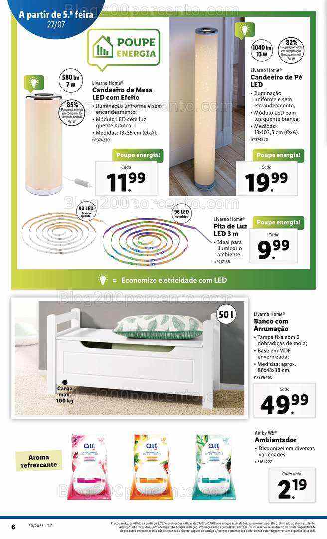 Antevisão Folheto LIDL Bazar Promoções de 27 julho a 2 agosto