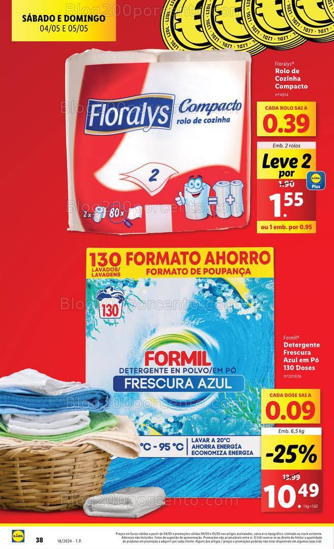 Antevisão Folheto LIDL Promoções Fim de Semana - 4 e 5 maio