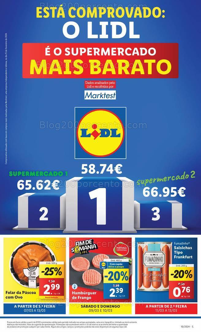 Antevisão Folheto LIDL Promoções de 7 a 13 março