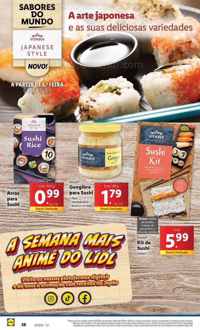 Antevisão Folheto LIDL Especial Japão Promoções de 7 a 13 março