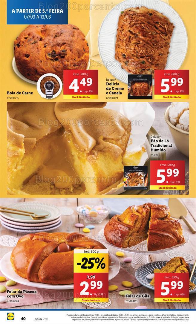 Antevisão Folheto LIDL Especial Páscoa Promoções de 7 a 13 março