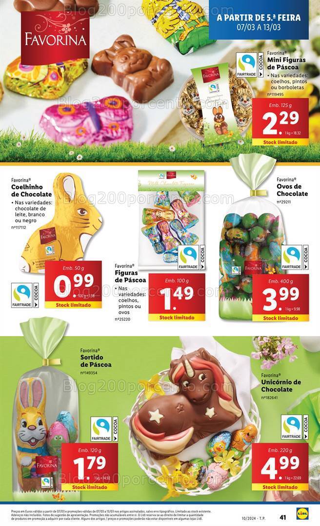 Antevisão Folheto LIDL Especial Páscoa Promoções de 7 a 13 março