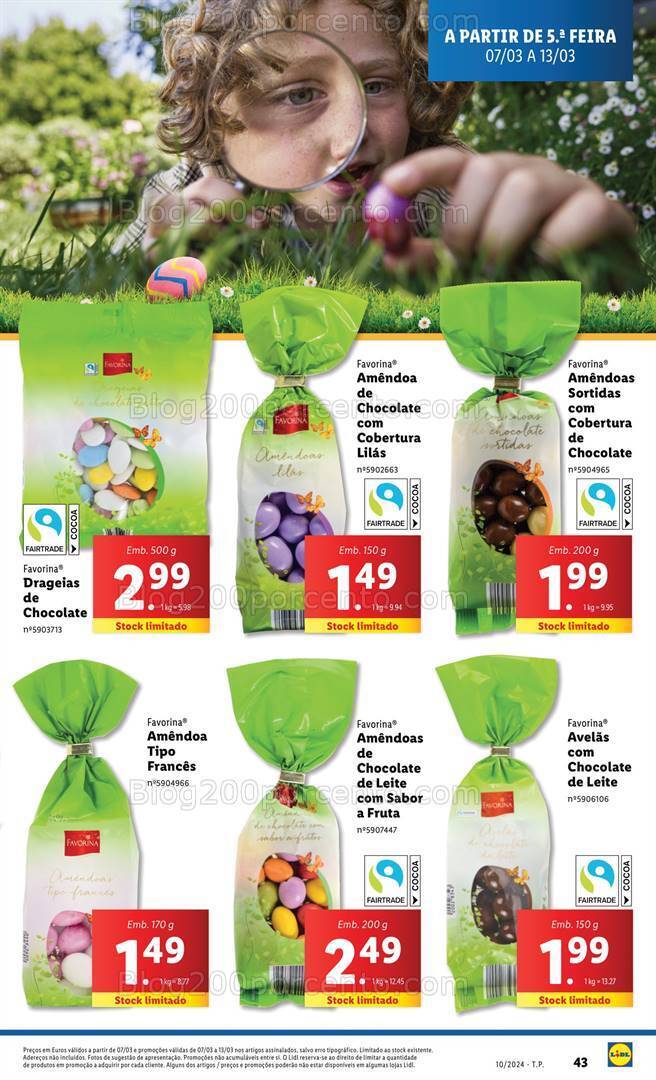 Antevisão Folheto LIDL Especial Páscoa Promoções de 7 a 13 março