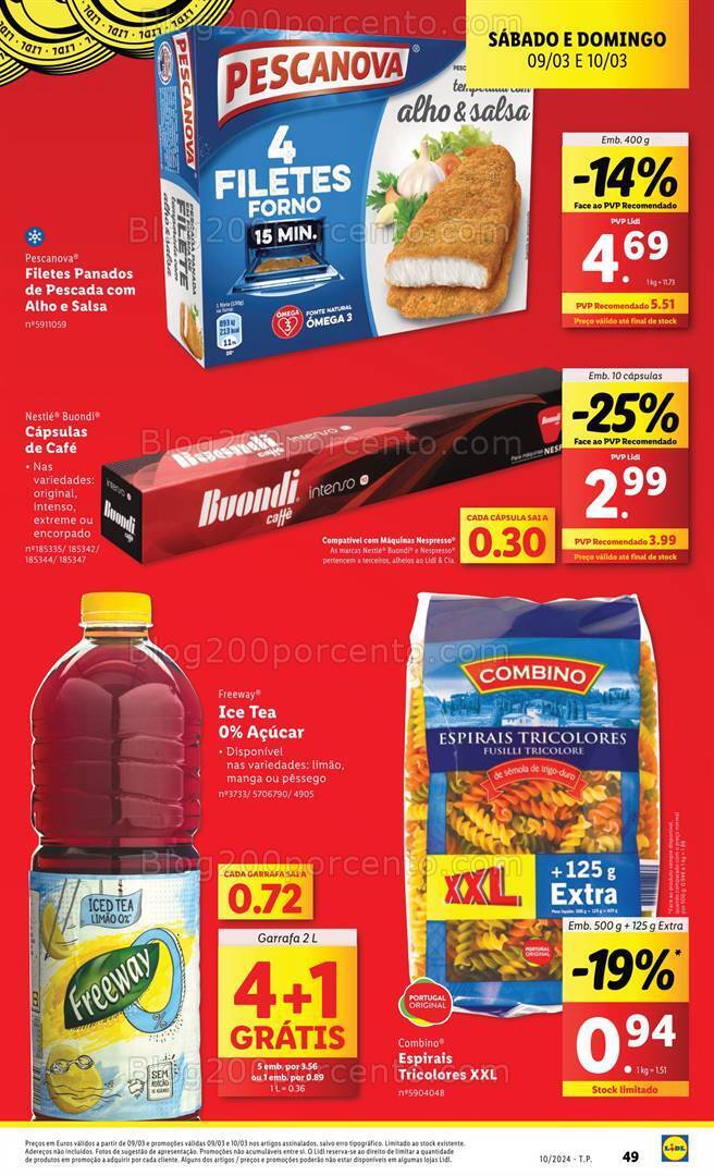 Antevisão Folheto LIDL Promoções Fim de Semana - 9 e 10 março
