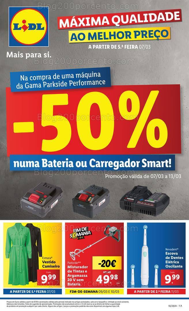 Antevisão Folheto LIDL Bazar Promoções de 7 a 13 março