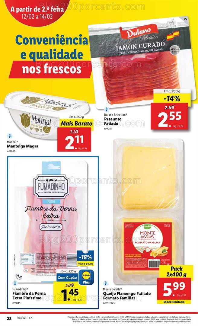 Antevisão Folheto LIDL Promoções de 8 a 14 fevereiro