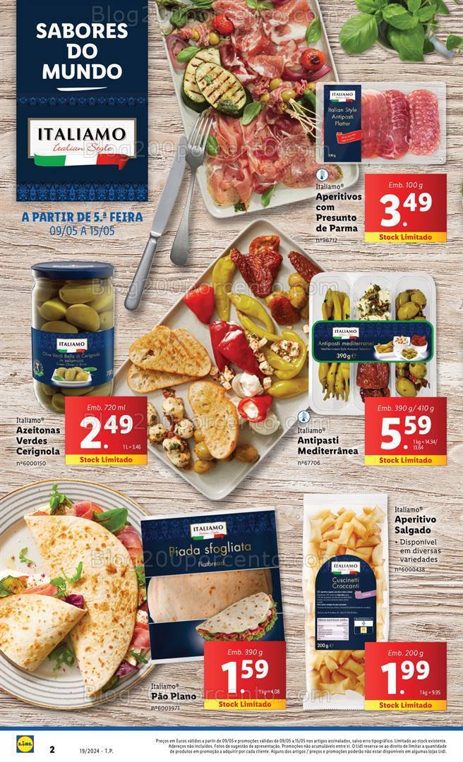 Antevisão Folheto LIDL Sabores do Mundo Promoções de 9 a 15 maio