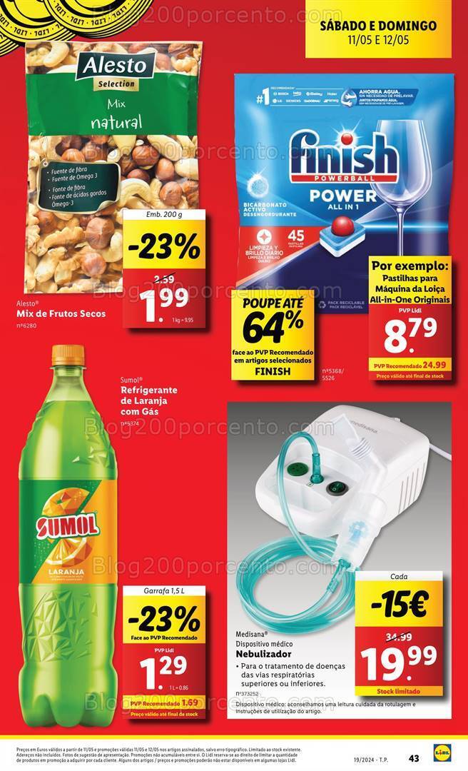 Antevisão Folheto LIDL Promoções Fim de Semana - 11 a 13 maio
