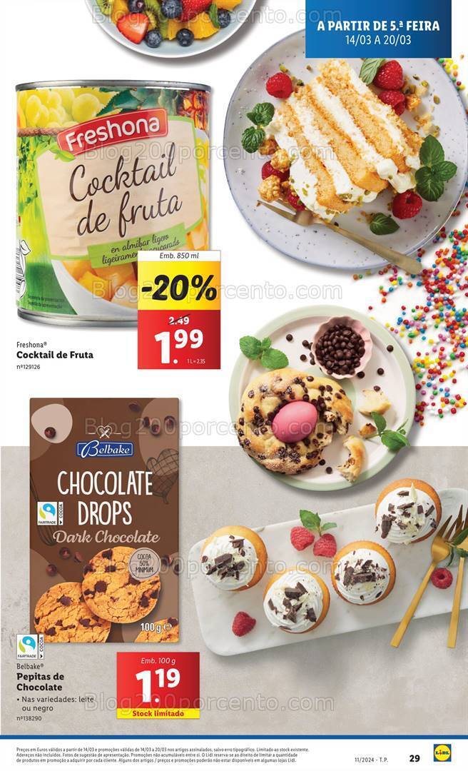 Antevisão Folheto LIDL Páscoa Promoções de 14 a 20 março