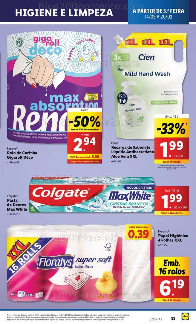 Antevisão Folheto LIDL Promoções de 14 a 20 março