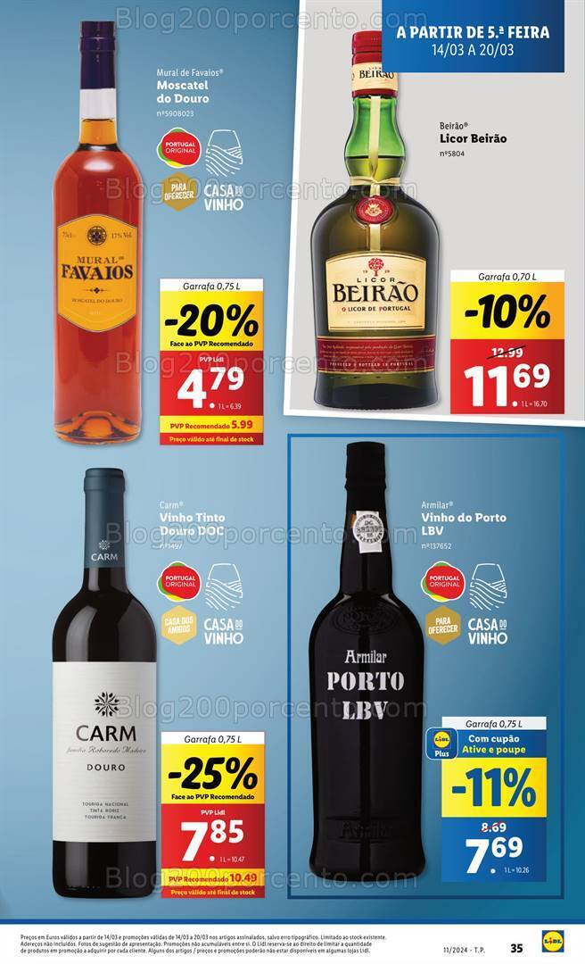 Antevisão Folheto LIDL Dia do Pai Promoções de 14 a 20 março