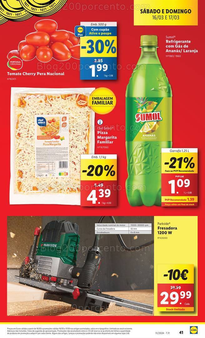 Antevisão Folheto LIDL Promoções Fim de Semana - 16 e 17 março