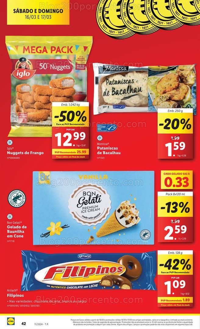 Antevisão Folheto LIDL Promoções Fim de Semana - 16 e 17 março