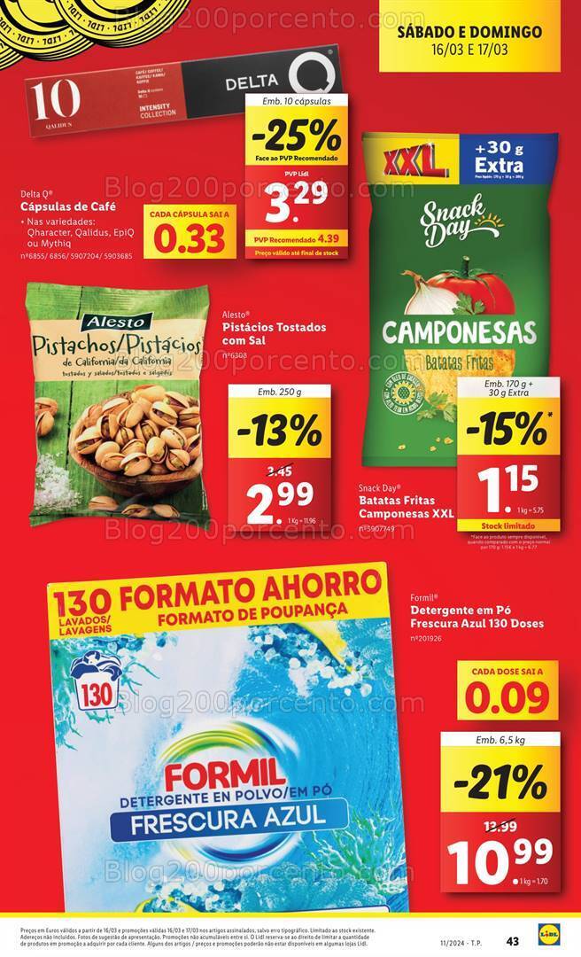 Antevisão Folheto LIDL Promoções Fim de Semana - 16 e 17 março