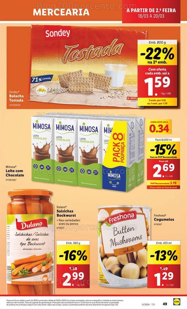 Antevisão Folheto LIDL Promoções de 14 a 20 março