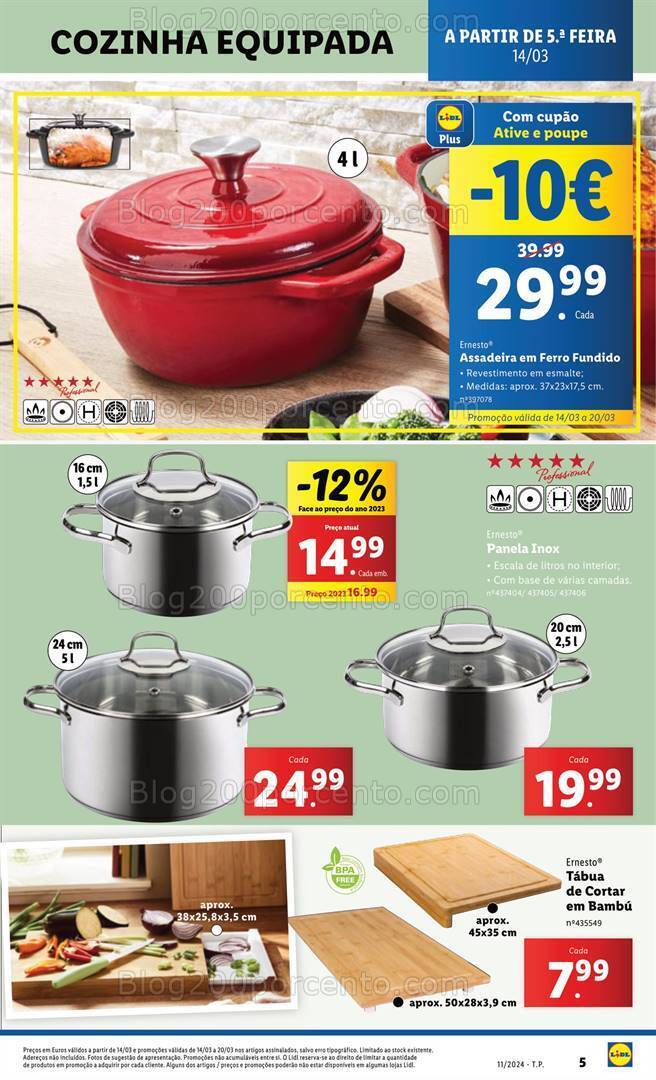 Antevisão Folheto LIDL Bazar Promoções a partir de 14 março