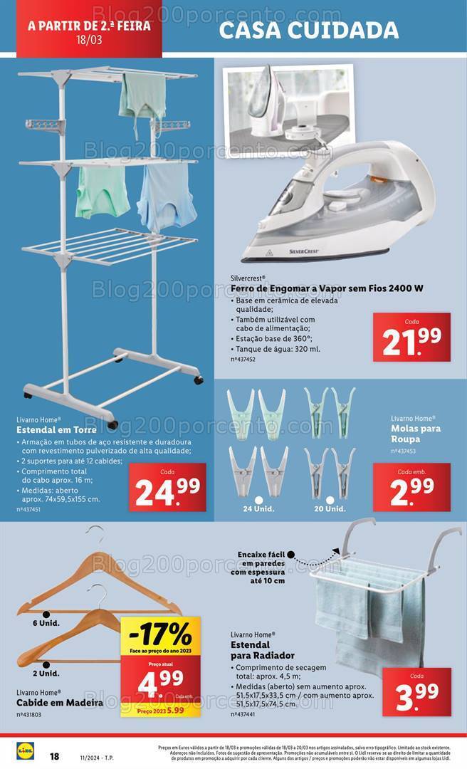 Antevisão Folheto LIDL Bazar Promoções a partir de 18 março