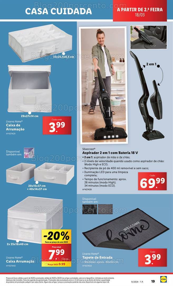 Antevisão Folheto LIDL Bazar Promoções a partir de 18 março