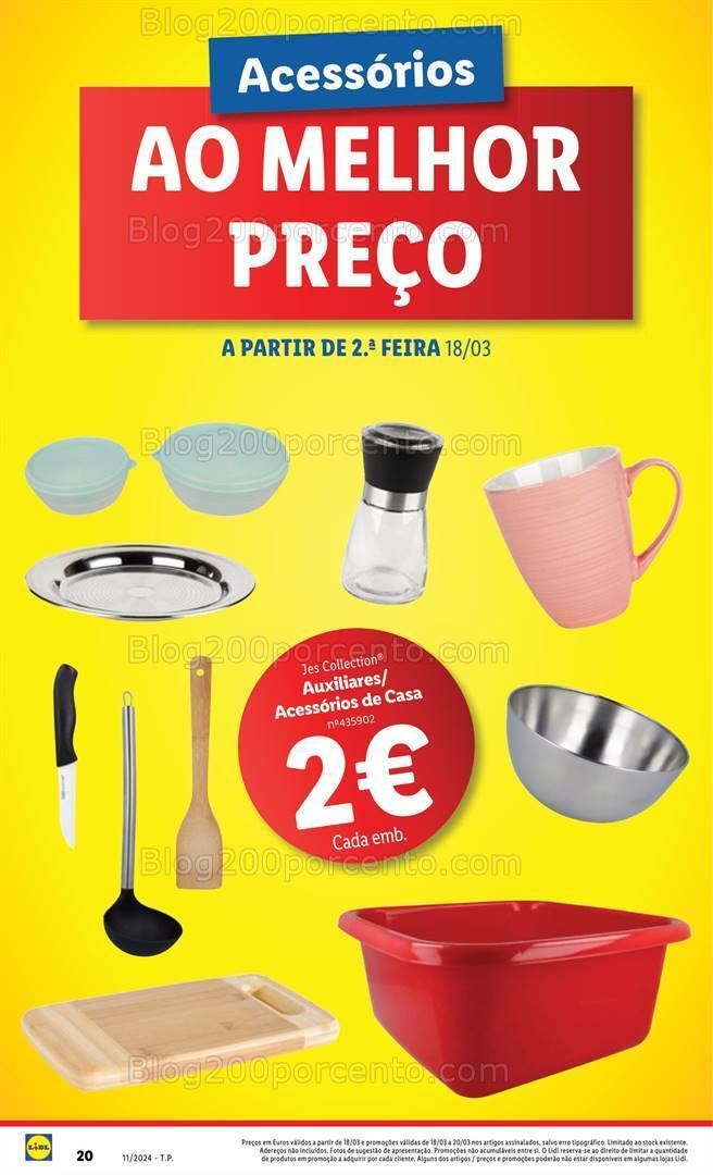 Antevisão Folheto LIDL Bazar Promoções a partir de 18 março