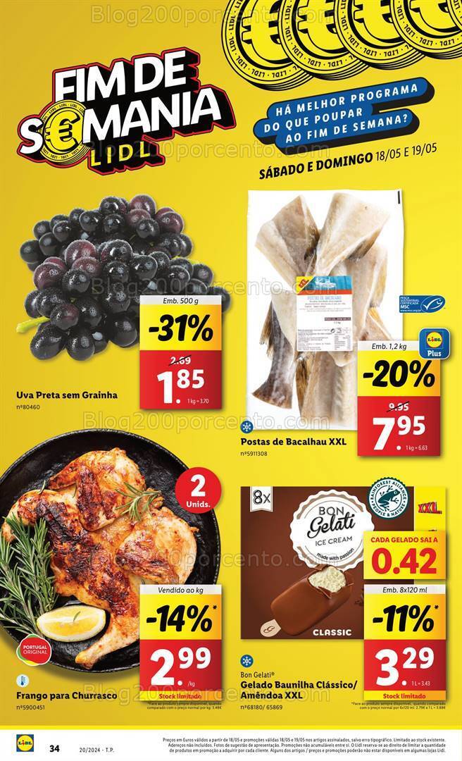 Antevisão Folheto LIDL Promoções de 16 a 22 maio