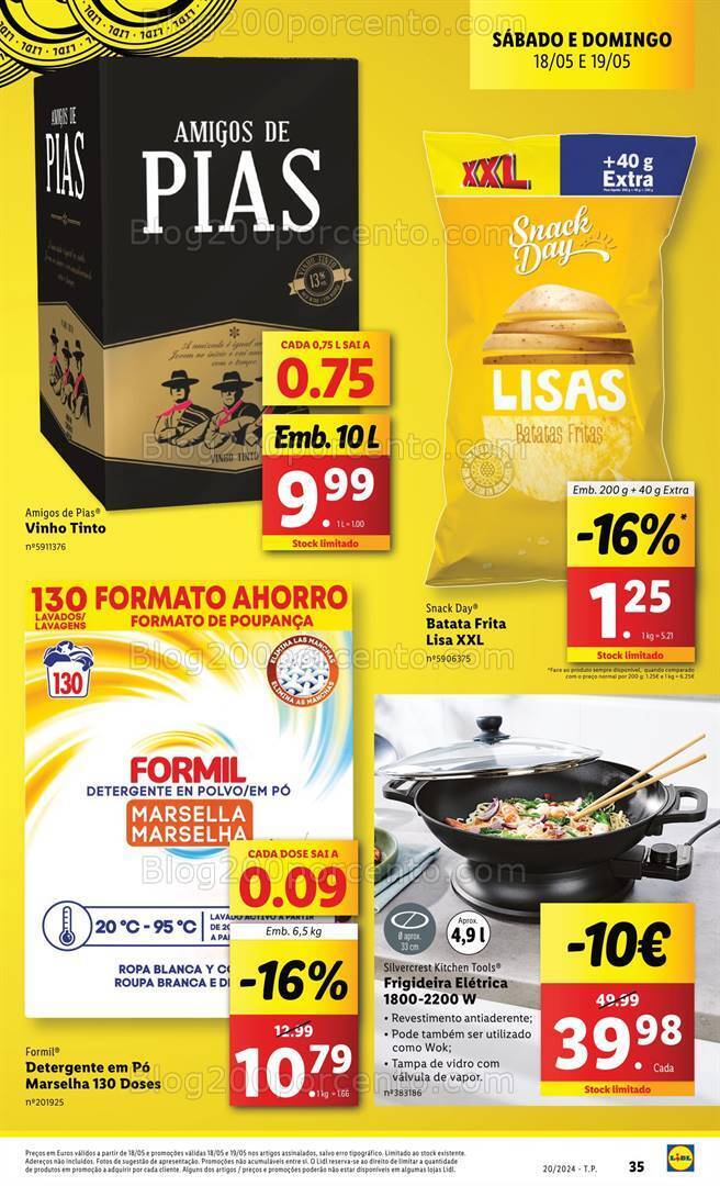 Antevisão Folheto LIDL Promoções de 16 a 22 maio