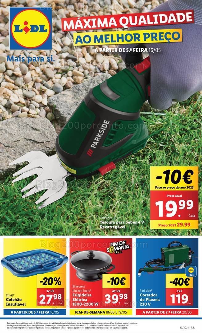 Antevisão Folheto LIDL Bazar Promoções de 16 a 22 maio