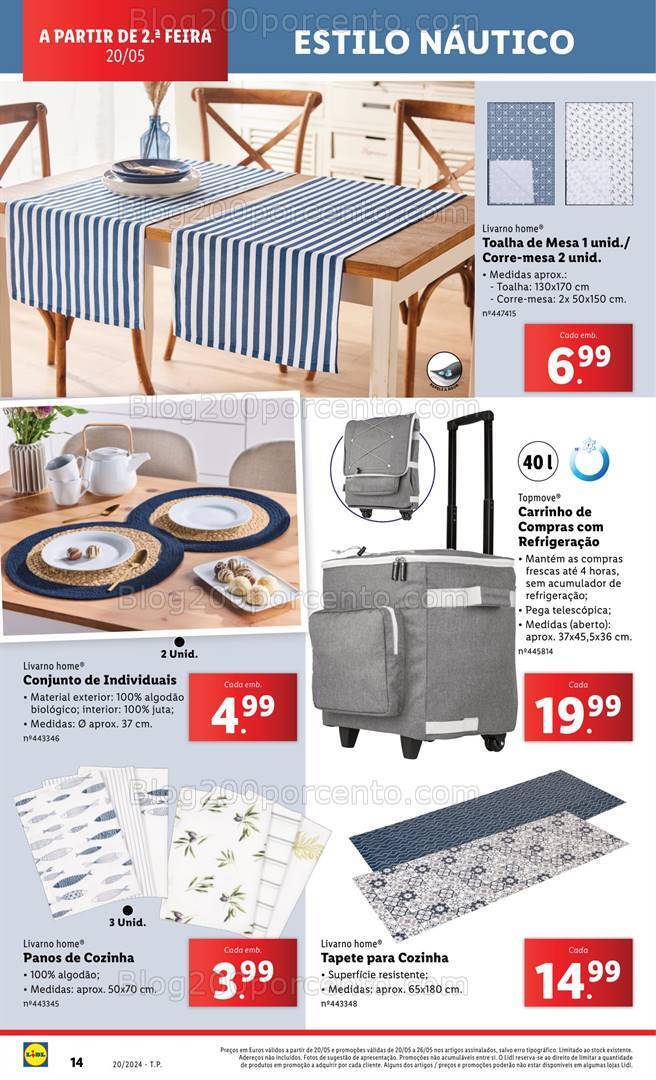 Antevisão Folheto LIDL Bazar Promoções de 16 a 22 maio