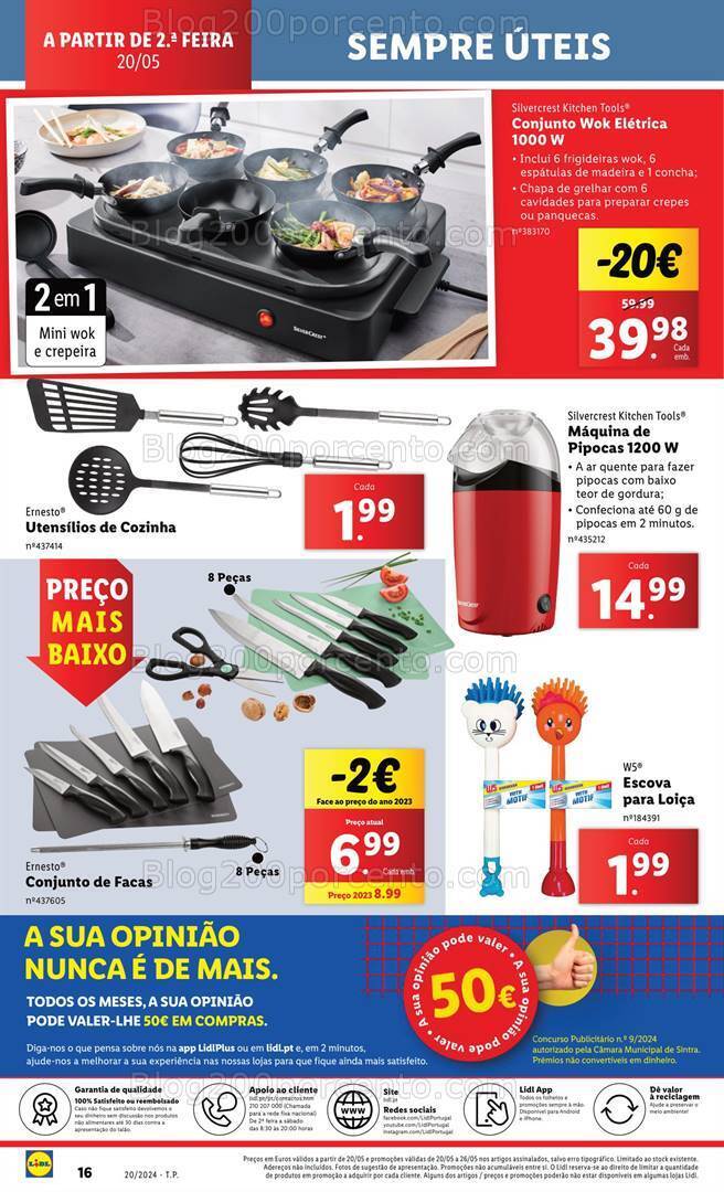 Antevisão Folheto LIDL Bazar Promoções de 16 a 22 maio