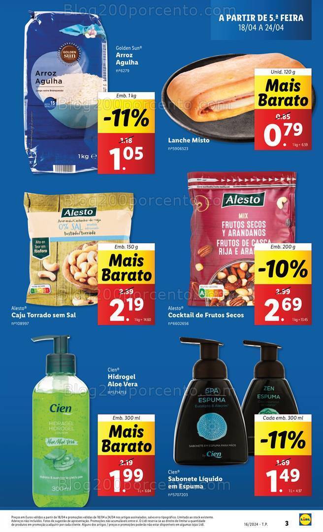 Antevisão Folheto LIDL Promoções de 18 a 24 Abril