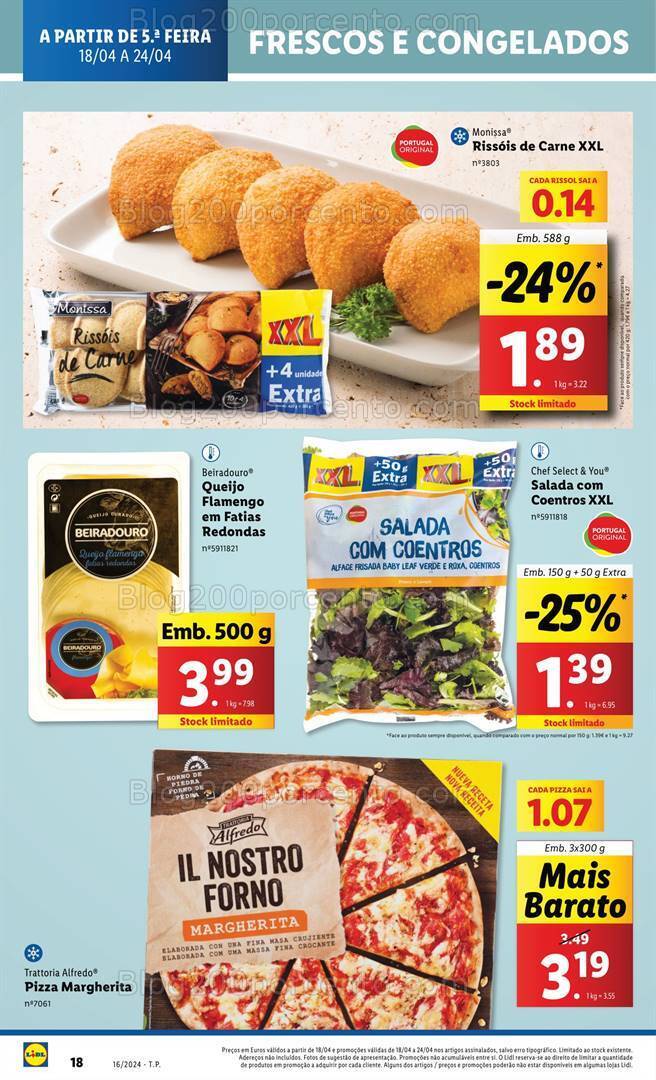 Antevisão Folheto LIDL Promoções de 18 a 24 Abril