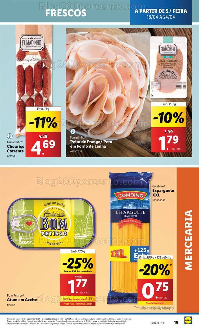Antevisão Folheto LIDL Promoções de 18 a 24 Abril