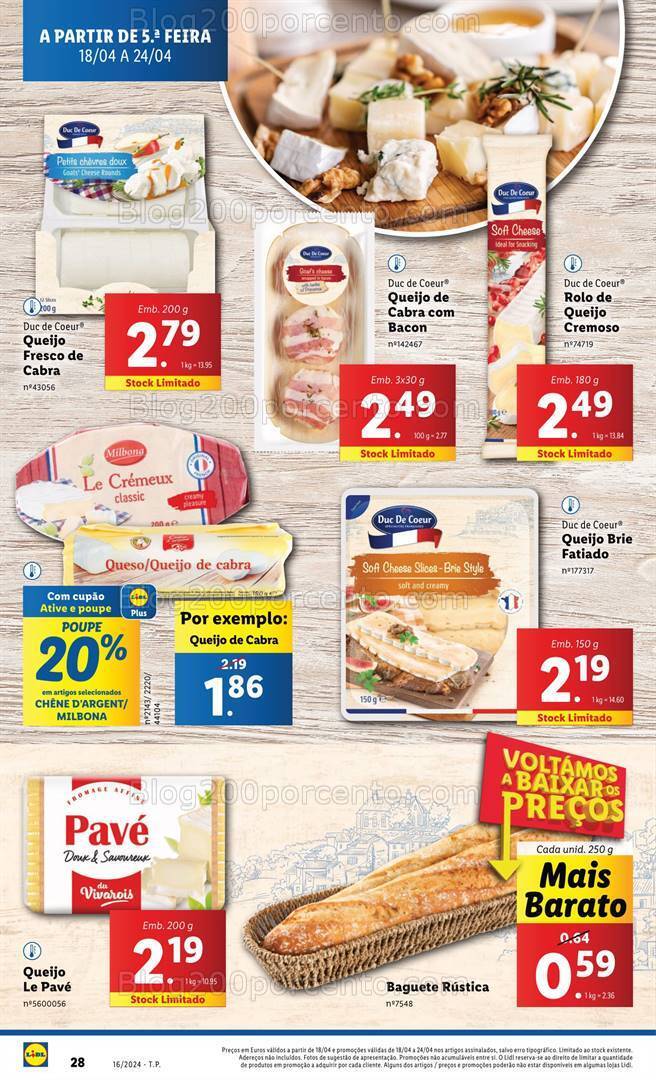 Antevisão Folheto LIDL Promoções de 18 a 24 Abril