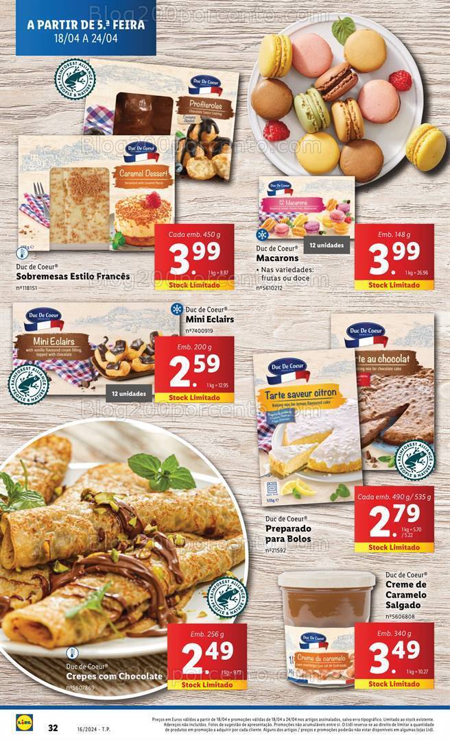 Antevisão Folheto LIDL Promoções de 18 a 24 Abril
