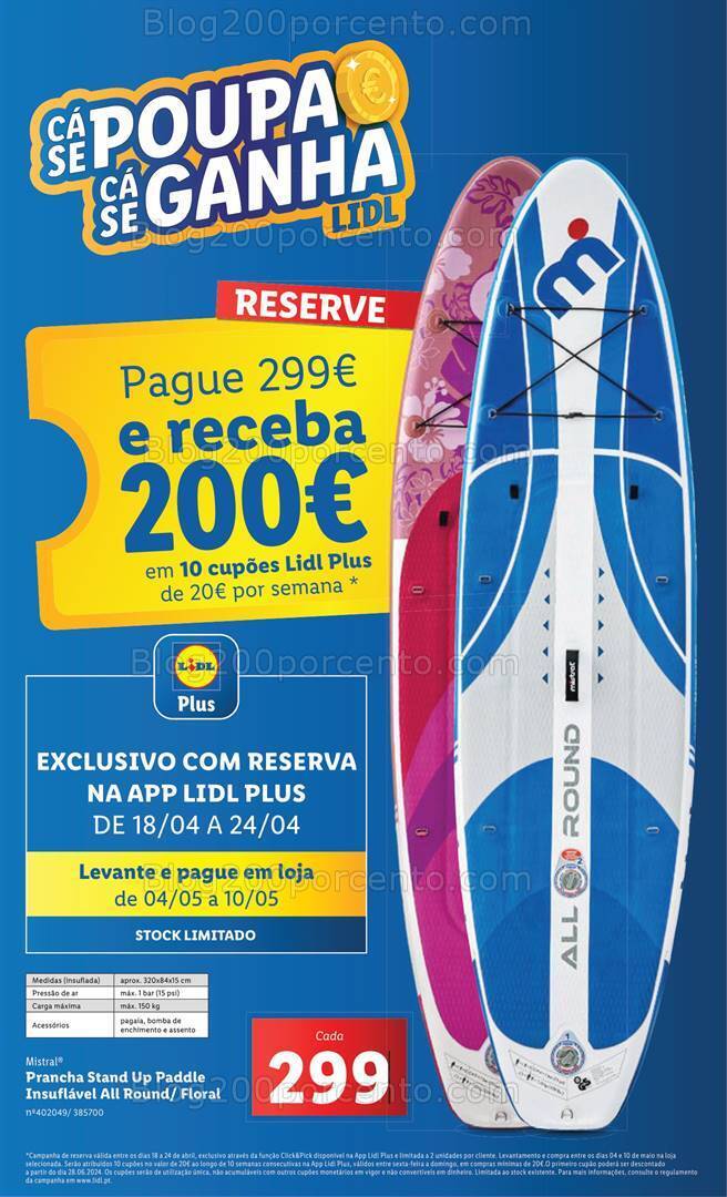 Antevisão Folheto LIDL Promoções de 18 a 24 Abril