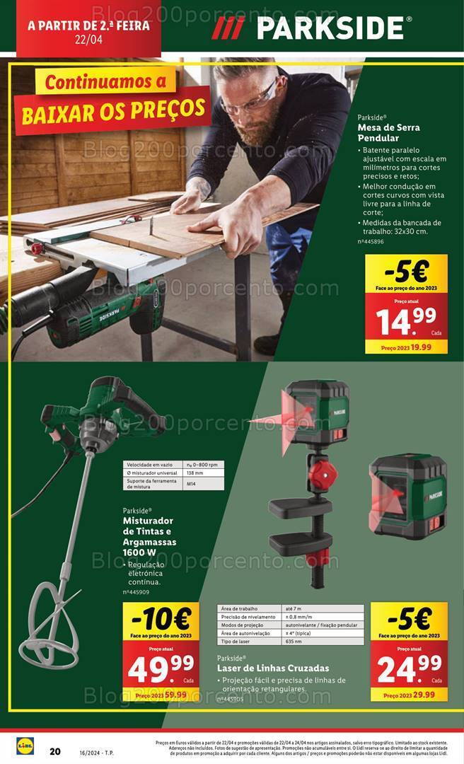 Antevisão Folheto LIDL Bazar Promoções a partir de 22 abril