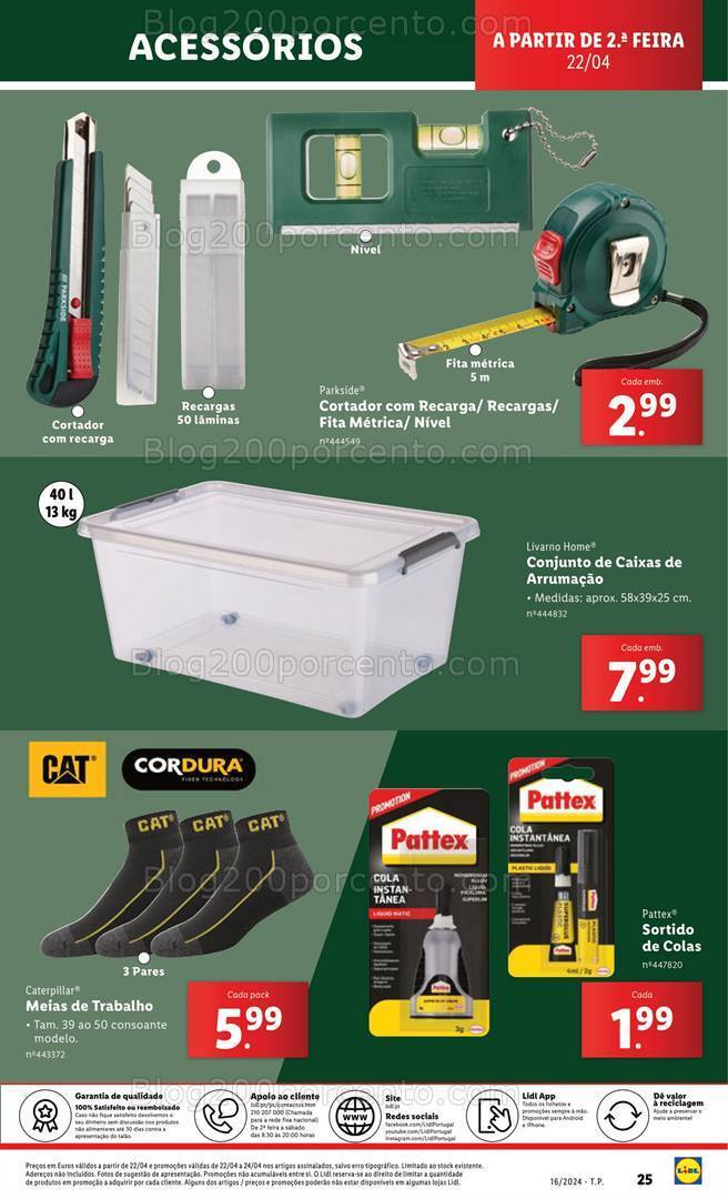 Antevisão Folheto LIDL Bazar Promoções a partir de 22 abril