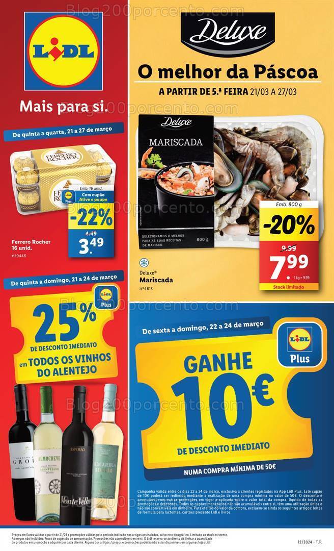 Antevisão Folheto LIDL Promoções de 21 a 27 março