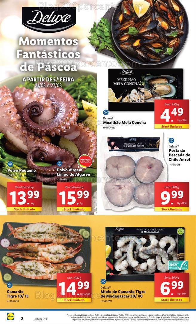 Antevisão Folheto LIDL Páscoa Promoções de 21 a 27 março