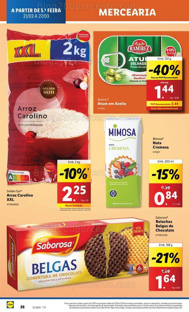 Antevisão Folheto LIDL Promoções de 21 a 27 março