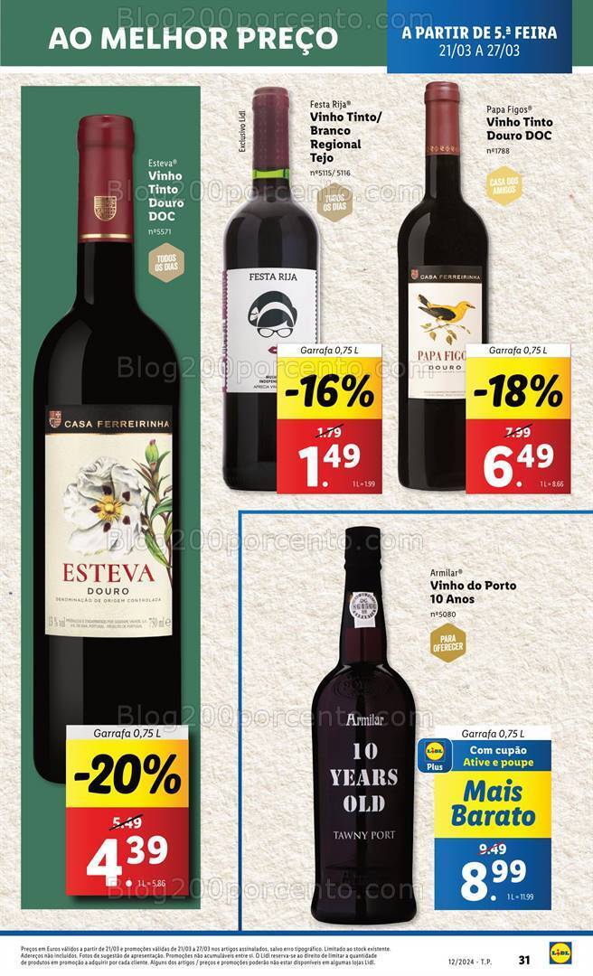 Antevisão Folheto LIDL Promoções de 21 a 27 março