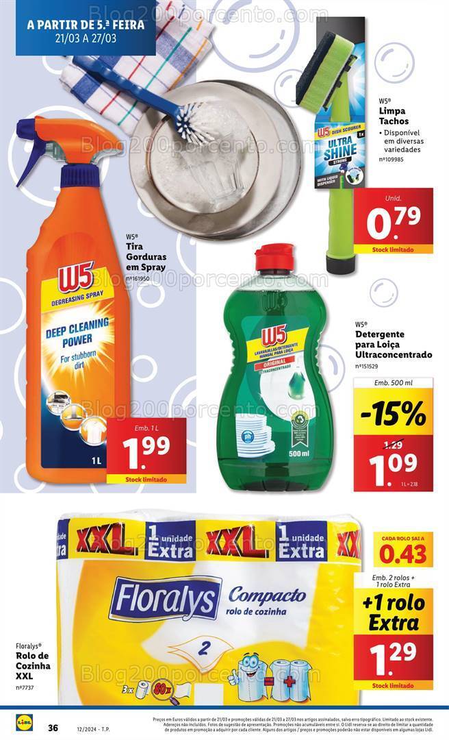 Antevisão Folheto LIDL Especial Higiene e Limpeza Promoções de 21 a 27 março