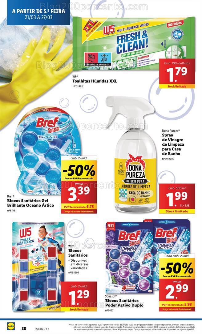 Antevisão Folheto LIDL Especial Higiene e Limpeza Promoções de 21 a 27 março