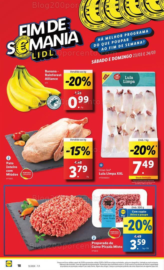 Antevisão Folheto LIDL Promoções Fim de Semana - 23 a 24 março