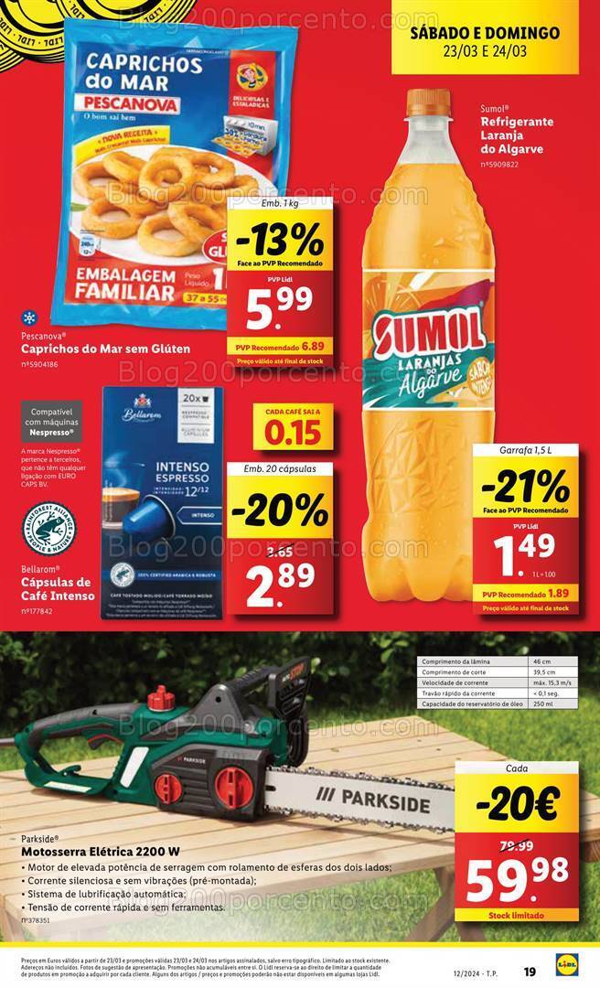 Antevisão Folheto LIDL Promoções Fim de Semana - 23 a 24 março