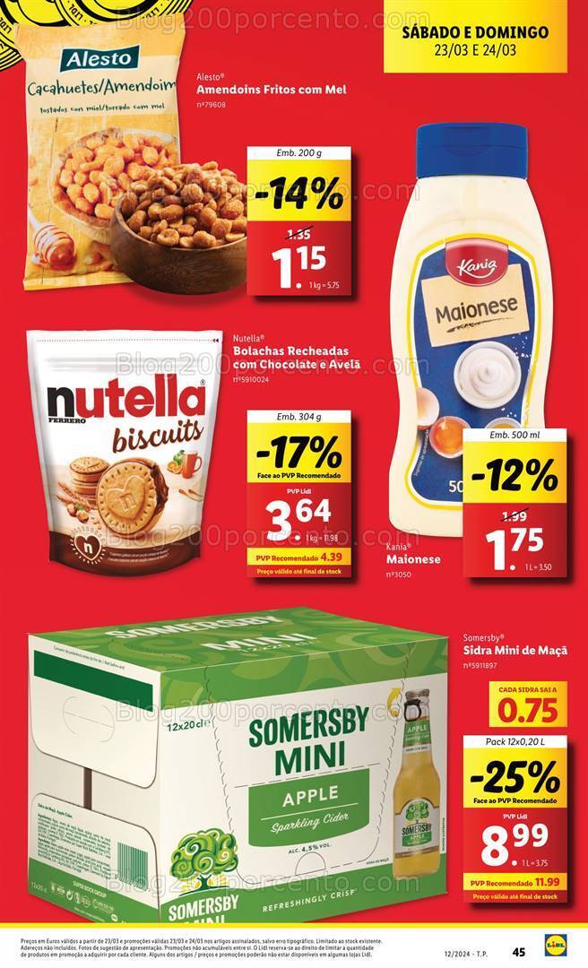 Antevisão Folheto LIDL Promoções Fim de Semana - 23 a 24 março