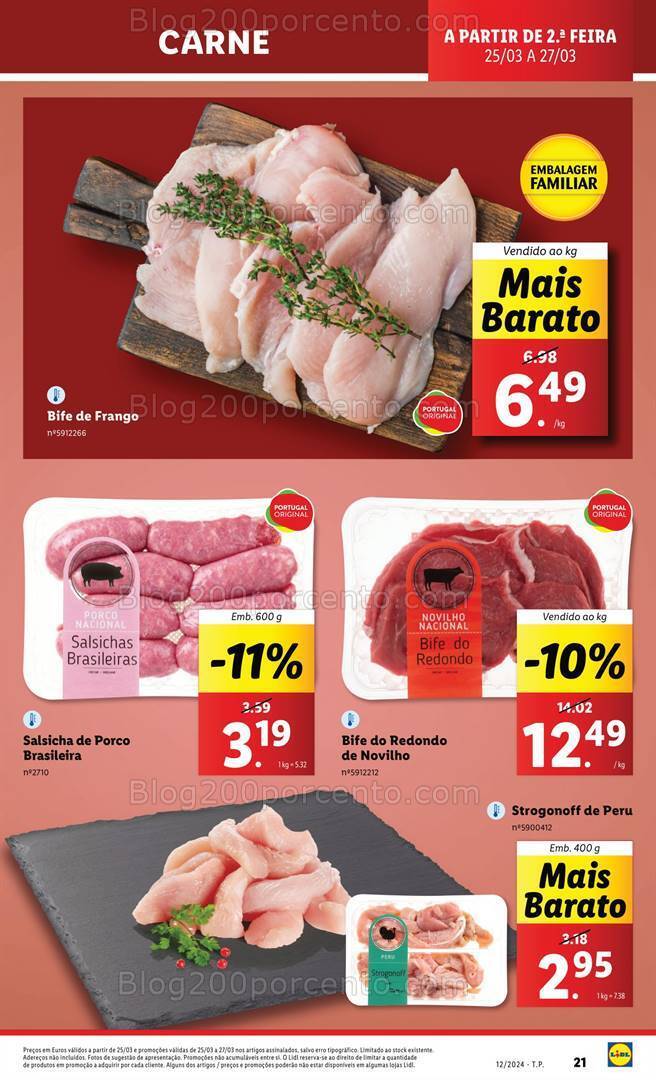 Antevisão Folheto LIDL Supermercado Promoções de 25 a 27 março
