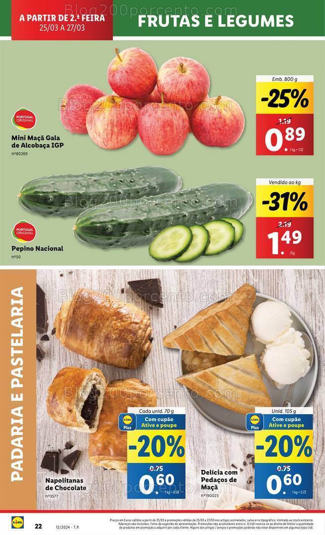 Antevisão Folheto LIDL Supermercado Promoções de 25 a 27 março