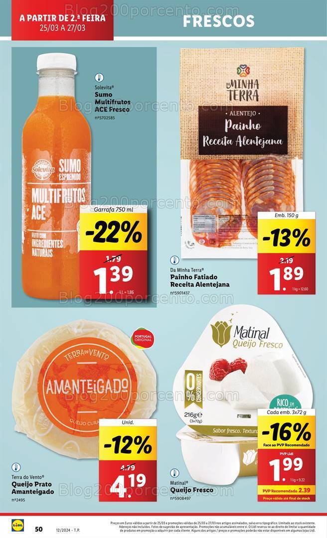 Antevisão Folheto LIDL Supermercado Promoções de 25 a 27 março