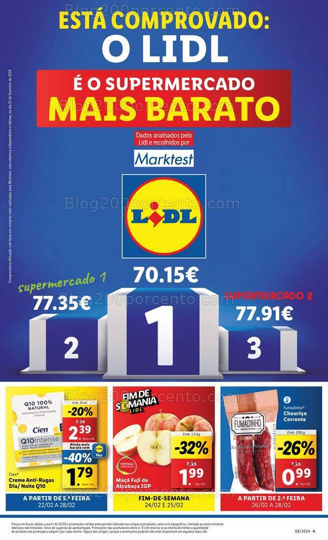 Antevisão Folheto LIDL Promoções de 22 a 28 fevereiro