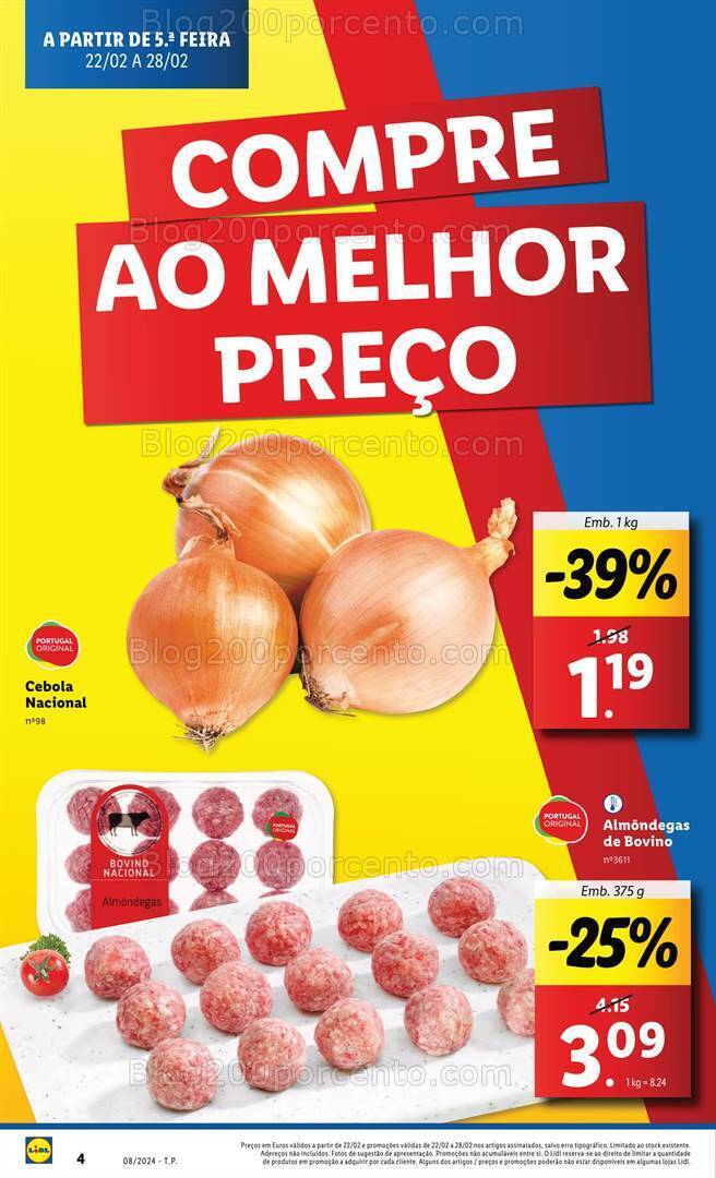 Antevisão Folheto LIDL Promoções de 22 a 28 fevereiro